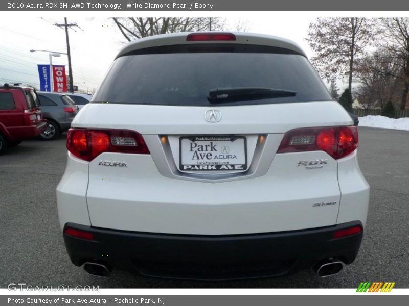 White Diamond Pearl / Ebony 2010 Acura RDX SH-AWD Technology