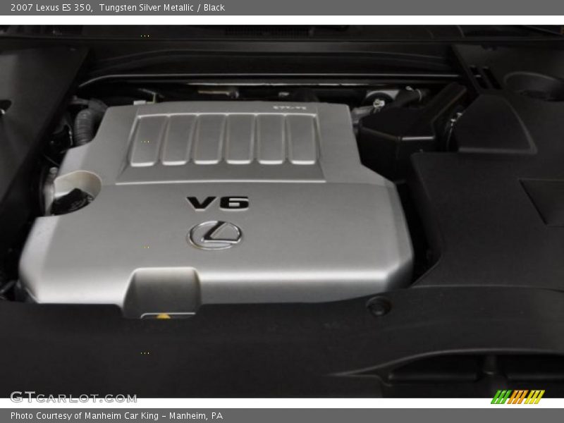 Tungsten Silver Metallic / Black 2007 Lexus ES 350