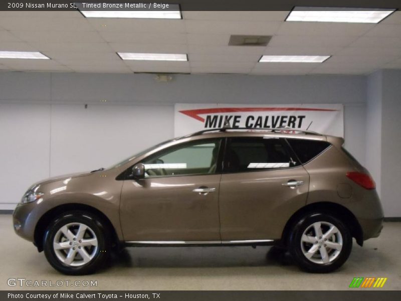 Tinted Bronze Metallic / Beige 2009 Nissan Murano SL
