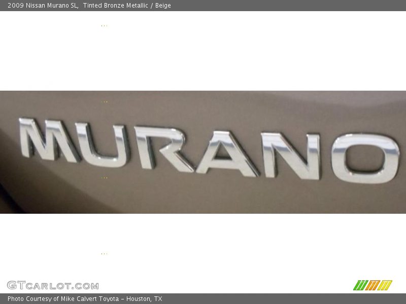 Tinted Bronze Metallic / Beige 2009 Nissan Murano SL