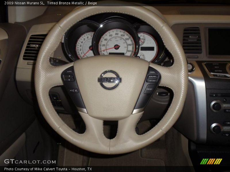Tinted Bronze Metallic / Beige 2009 Nissan Murano SL