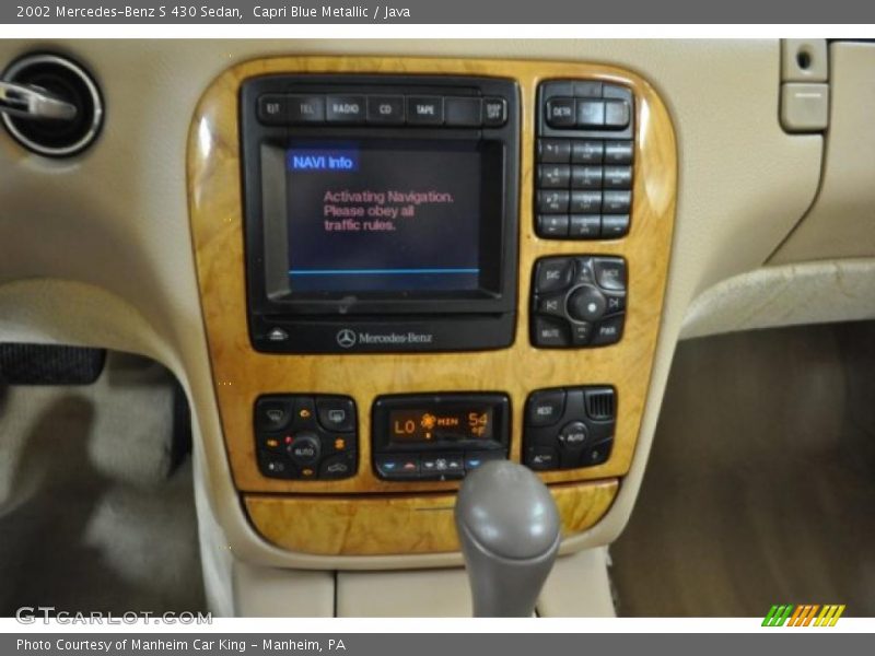 Capri Blue Metallic / Java 2002 Mercedes-Benz S 430 Sedan