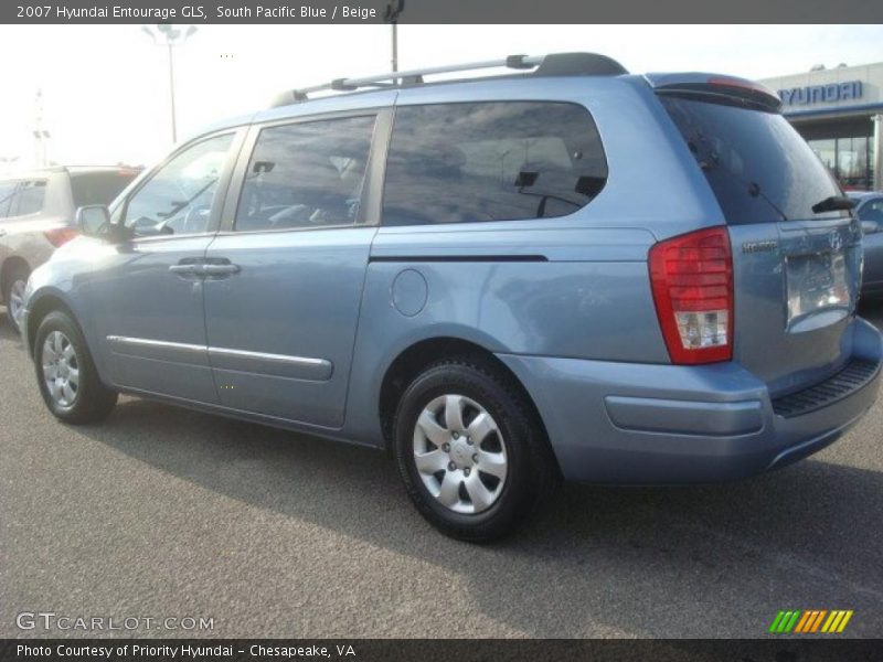 South Pacific Blue / Beige 2007 Hyundai Entourage GLS