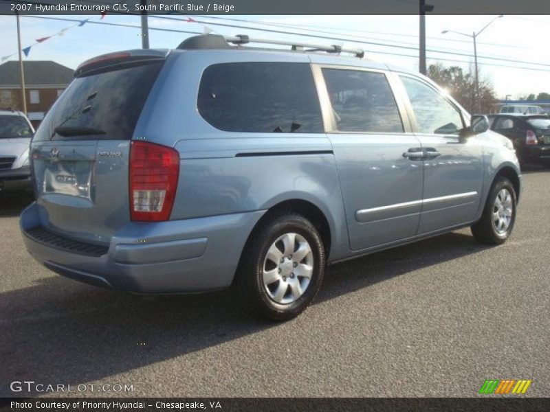 South Pacific Blue / Beige 2007 Hyundai Entourage GLS