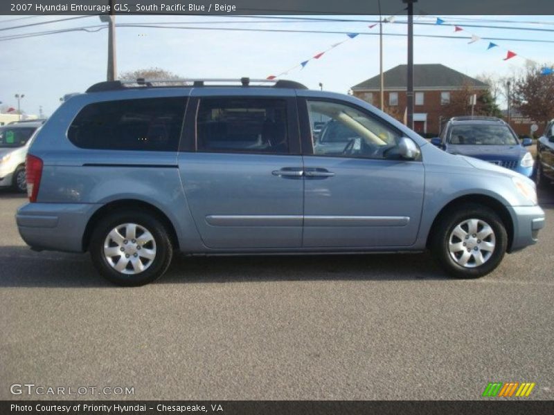 South Pacific Blue / Beige 2007 Hyundai Entourage GLS