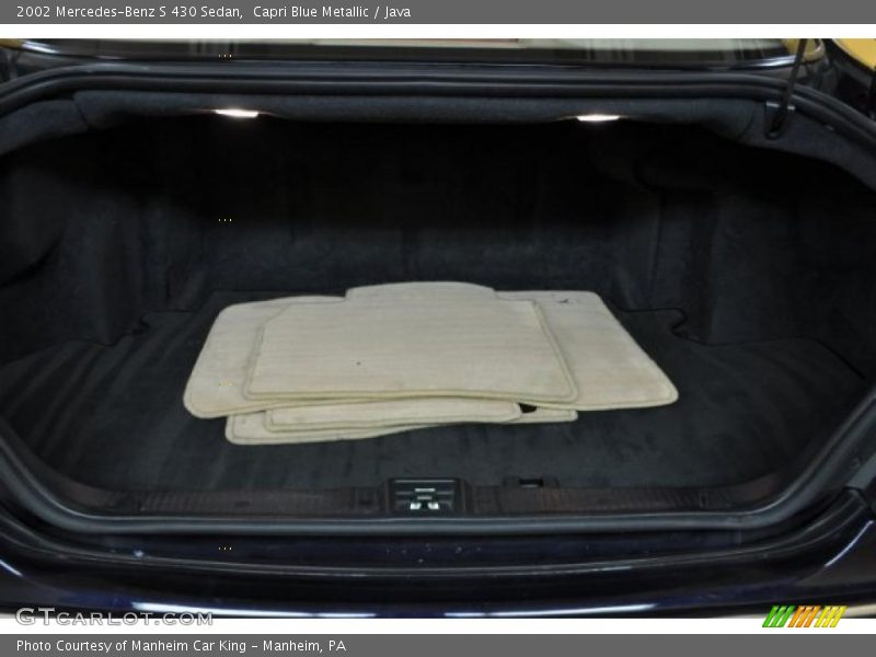 Capri Blue Metallic / Java 2002 Mercedes-Benz S 430 Sedan