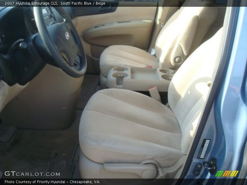 South Pacific Blue / Beige 2007 Hyundai Entourage GLS