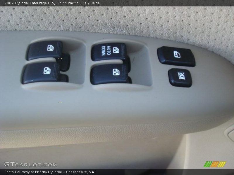 South Pacific Blue / Beige 2007 Hyundai Entourage GLS
