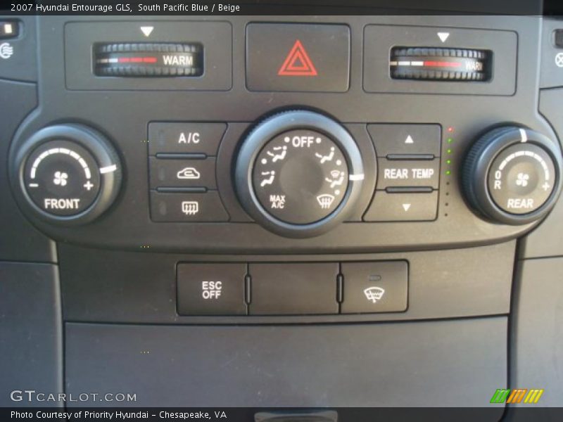 South Pacific Blue / Beige 2007 Hyundai Entourage GLS