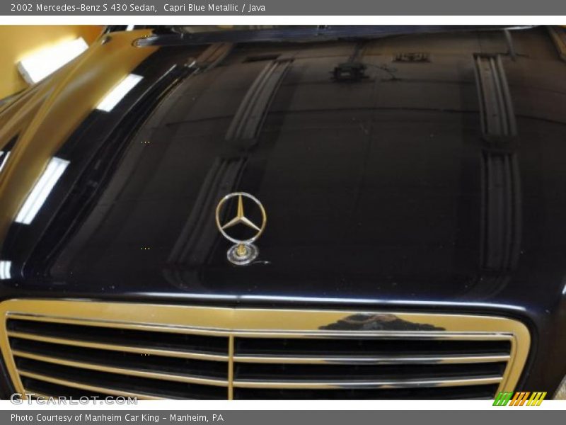 Capri Blue Metallic / Java 2002 Mercedes-Benz S 430 Sedan