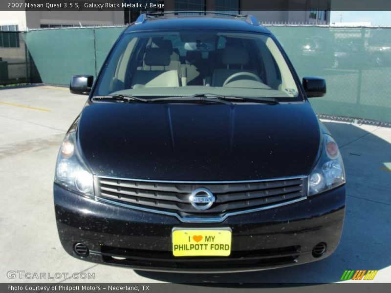 Galaxy Black Metallic / Beige 2007 Nissan Quest 3.5 S