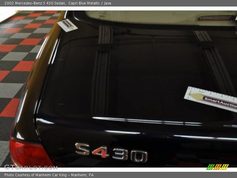 Capri Blue Metallic / Java 2002 Mercedes-Benz S 430 Sedan