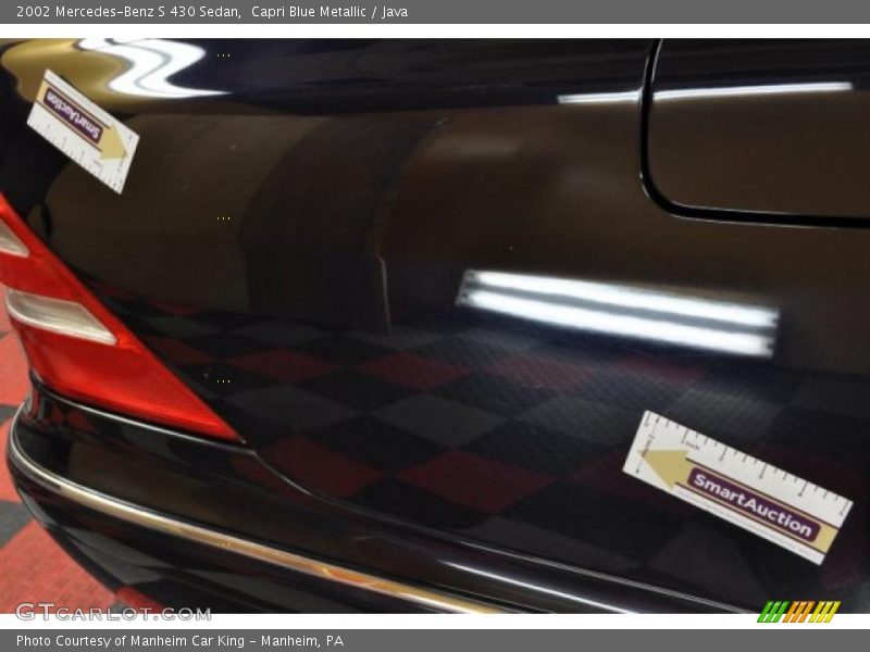 Capri Blue Metallic / Java 2002 Mercedes-Benz S 430 Sedan