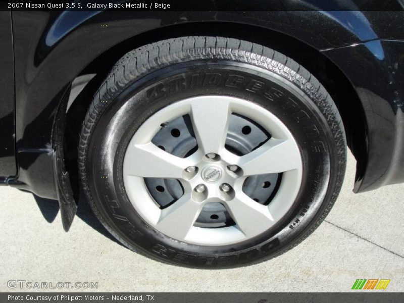 Galaxy Black Metallic / Beige 2007 Nissan Quest 3.5 S