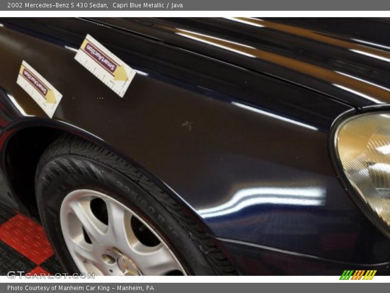 Capri Blue Metallic / Java 2002 Mercedes-Benz S 430 Sedan