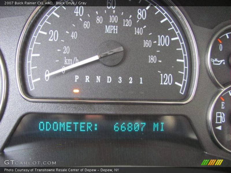 Black Onyx / Gray 2007 Buick Rainier CXL AWD