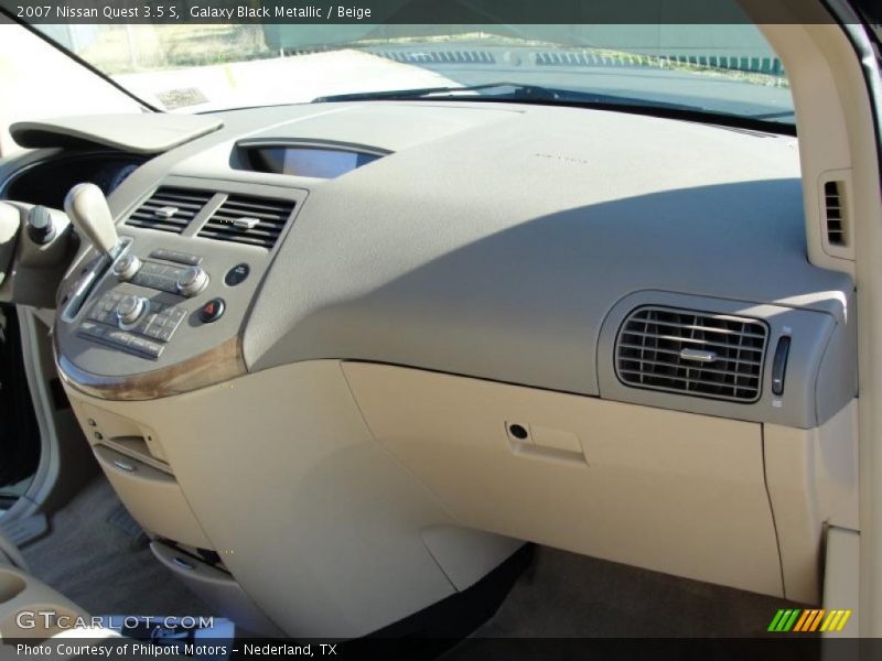 Galaxy Black Metallic / Beige 2007 Nissan Quest 3.5 S