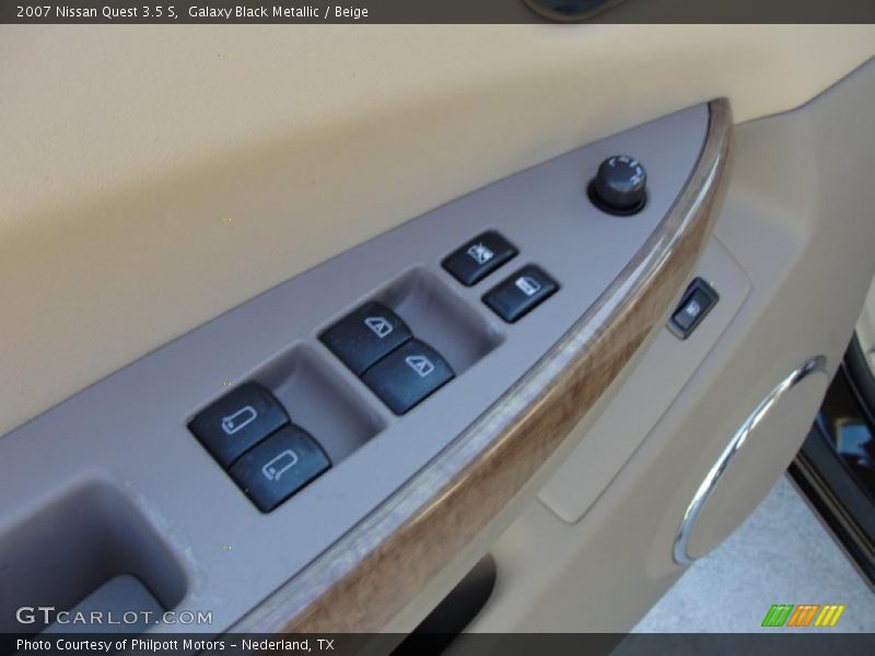 Galaxy Black Metallic / Beige 2007 Nissan Quest 3.5 S