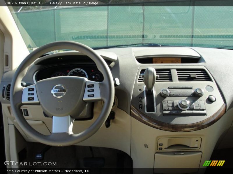Galaxy Black Metallic / Beige 2007 Nissan Quest 3.5 S