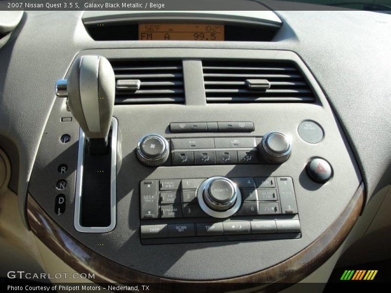 Galaxy Black Metallic / Beige 2007 Nissan Quest 3.5 S