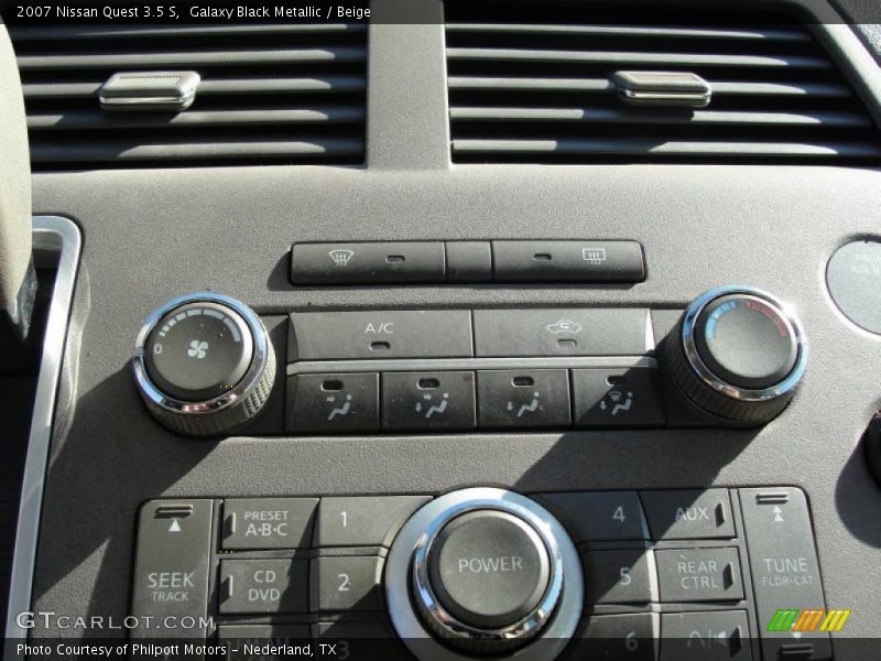 Galaxy Black Metallic / Beige 2007 Nissan Quest 3.5 S