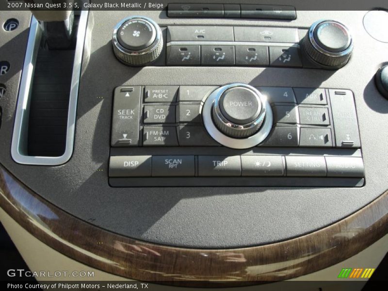 Galaxy Black Metallic / Beige 2007 Nissan Quest 3.5 S