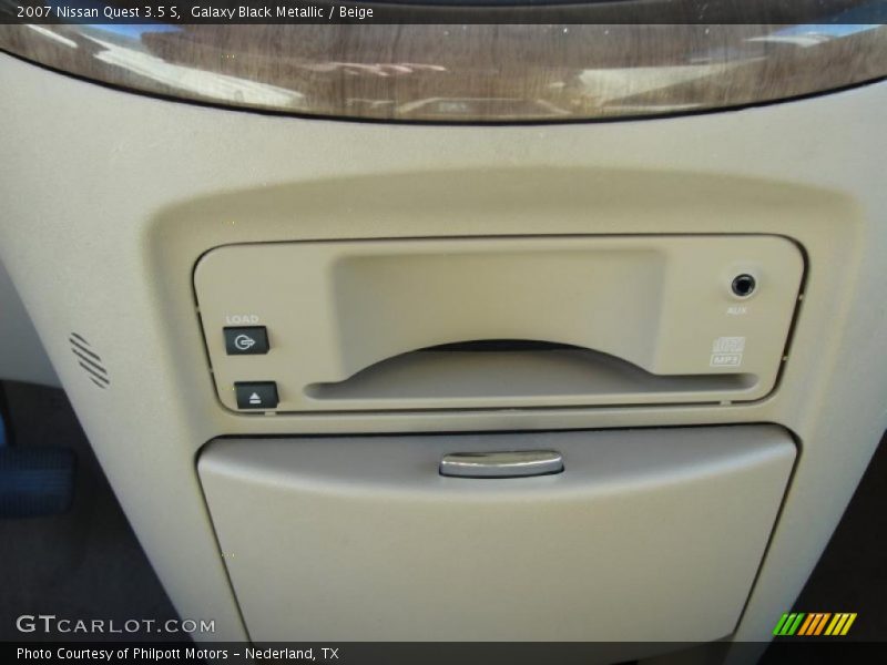 Galaxy Black Metallic / Beige 2007 Nissan Quest 3.5 S
