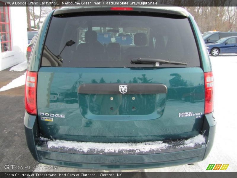 Melbourne Green Pearl / Medium Slate Gray/Light Shale 2009 Dodge Grand Caravan SE