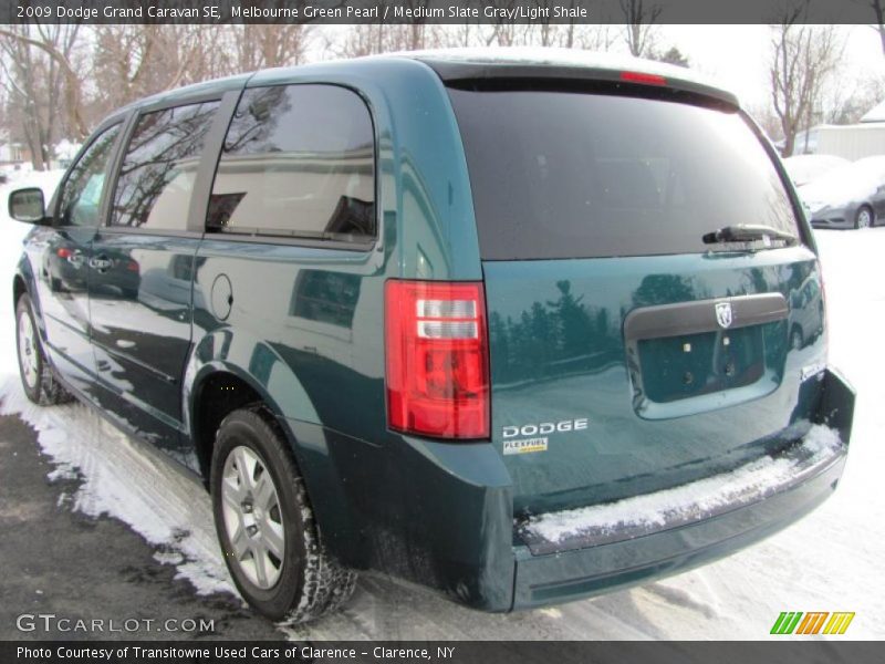 Melbourne Green Pearl / Medium Slate Gray/Light Shale 2009 Dodge Grand Caravan SE