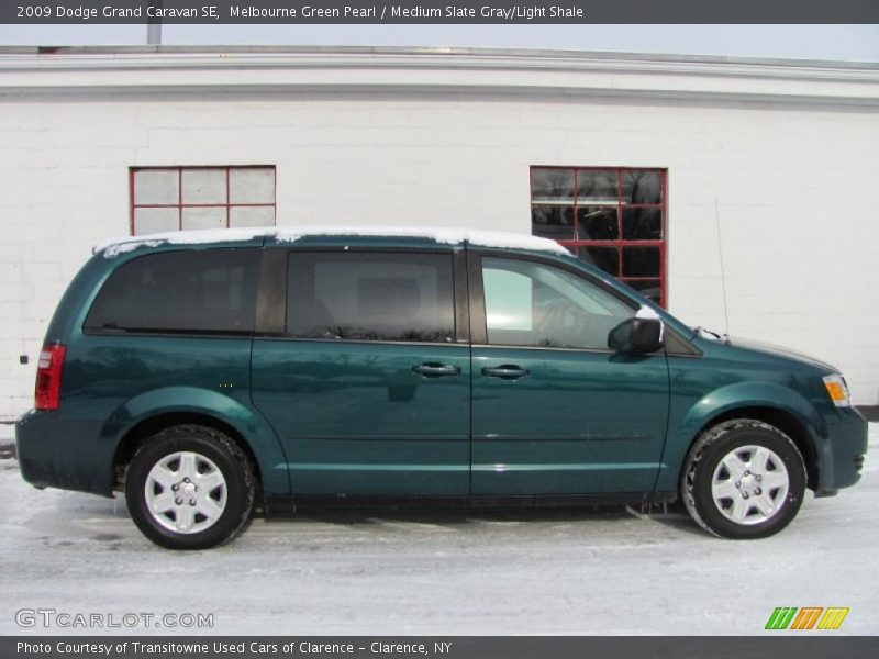 Melbourne Green Pearl / Medium Slate Gray/Light Shale 2009 Dodge Grand Caravan SE