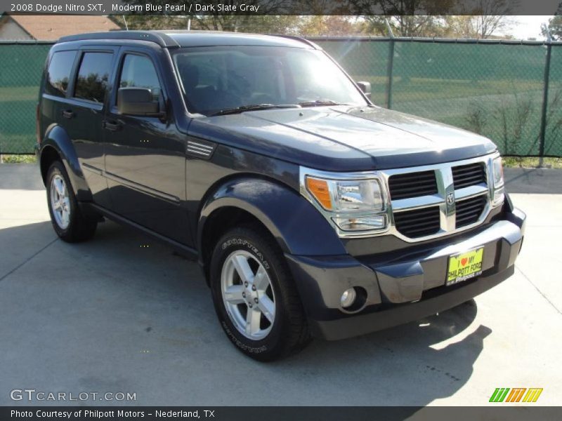 Modern Blue Pearl / Dark Slate Gray 2008 Dodge Nitro SXT