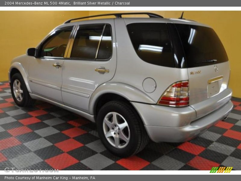 Brilliant Silver Metallic / Charcoal 2004 Mercedes-Benz ML 500 4Matic