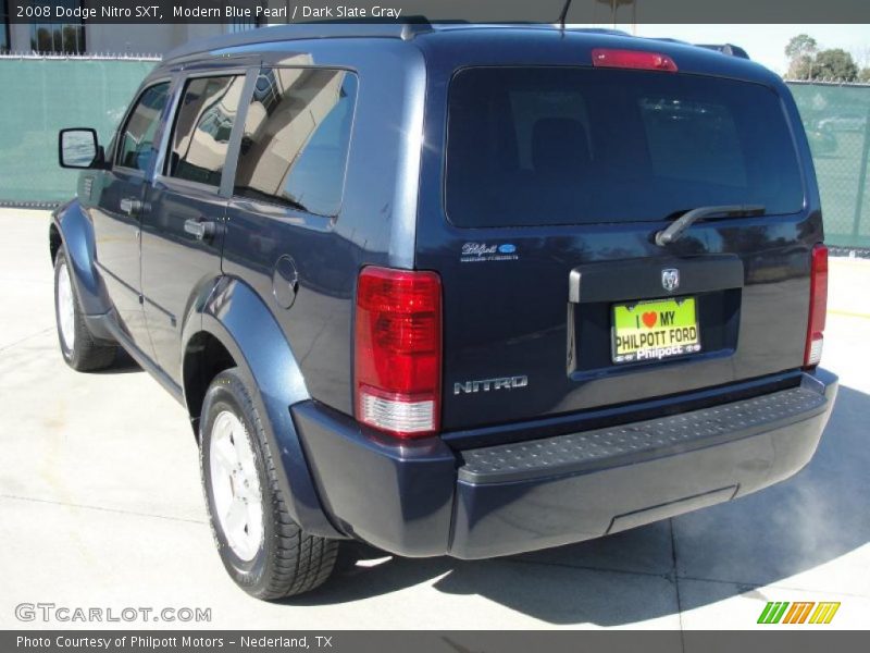 Modern Blue Pearl / Dark Slate Gray 2008 Dodge Nitro SXT