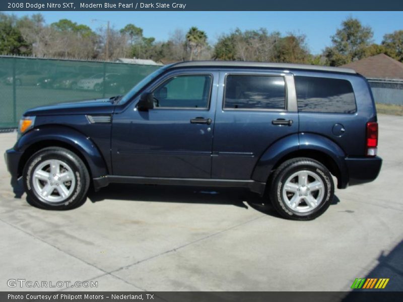 Modern Blue Pearl / Dark Slate Gray 2008 Dodge Nitro SXT
