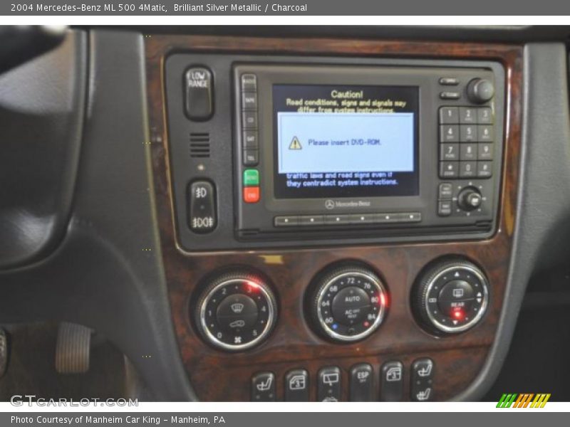 Brilliant Silver Metallic / Charcoal 2004 Mercedes-Benz ML 500 4Matic