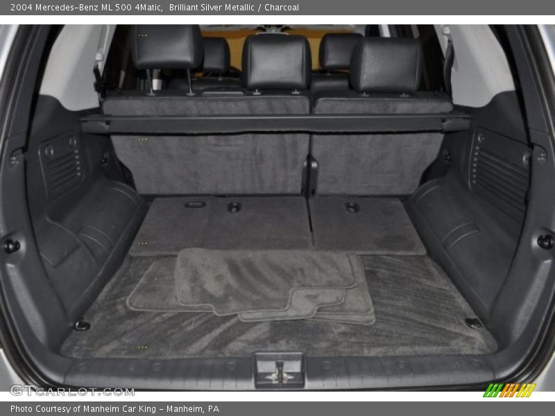 Brilliant Silver Metallic / Charcoal 2004 Mercedes-Benz ML 500 4Matic