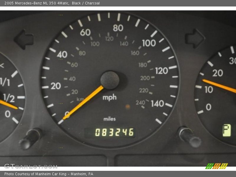 Black / Charcoal 2005 Mercedes-Benz ML 350 4Matic