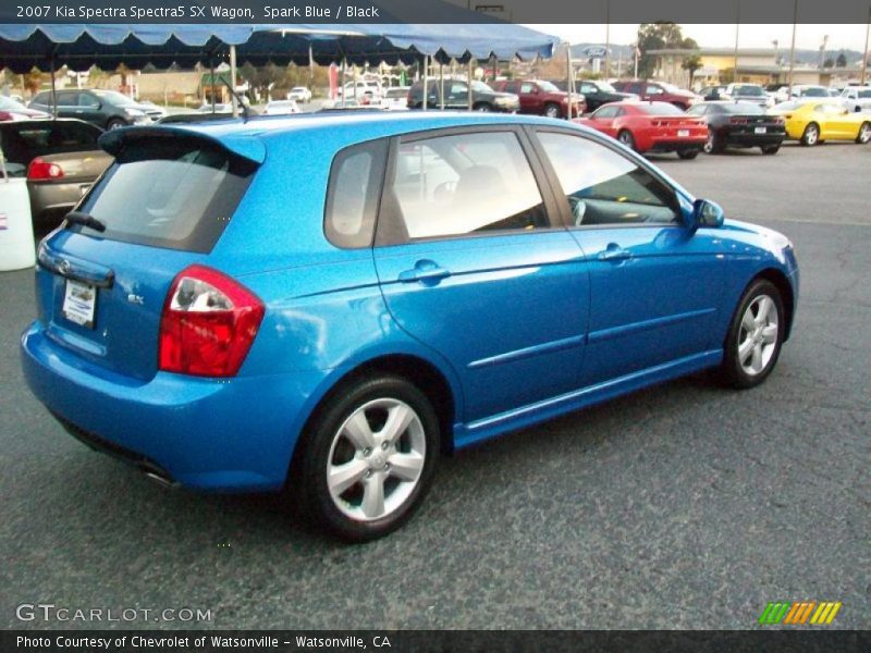 Spark Blue / Black 2007 Kia Spectra Spectra5 SX Wagon