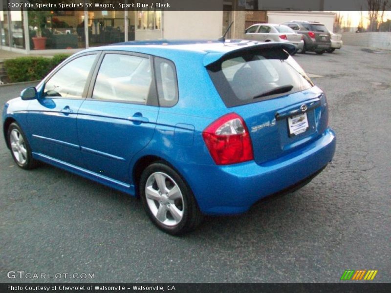 Spark Blue / Black 2007 Kia Spectra Spectra5 SX Wagon