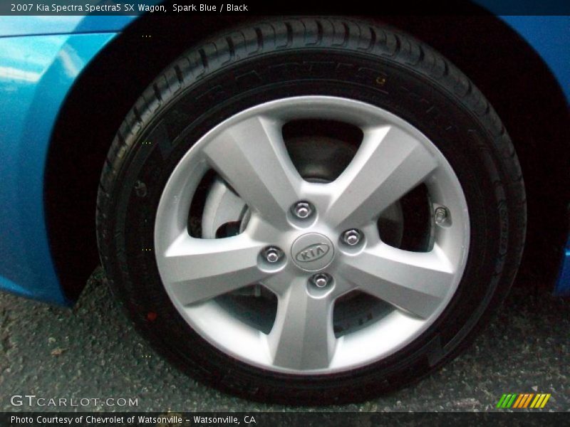 Spark Blue / Black 2007 Kia Spectra Spectra5 SX Wagon