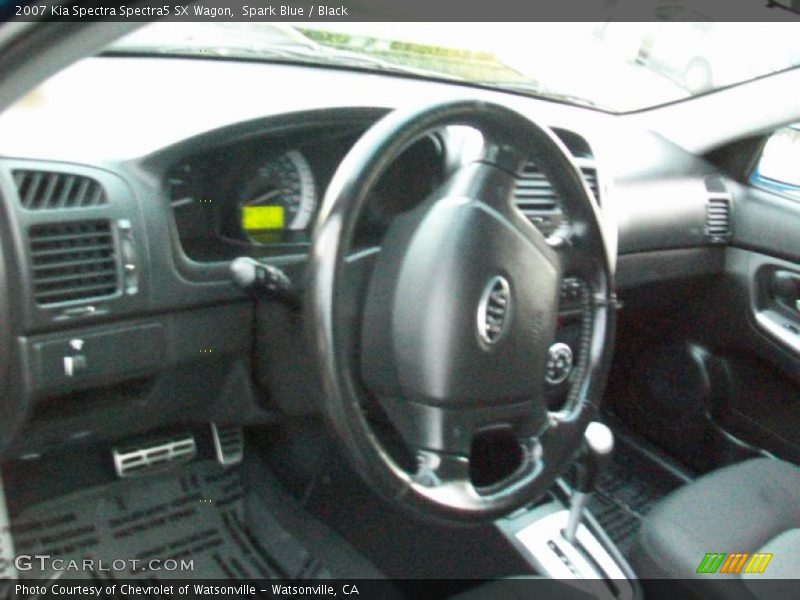 Spark Blue / Black 2007 Kia Spectra Spectra5 SX Wagon