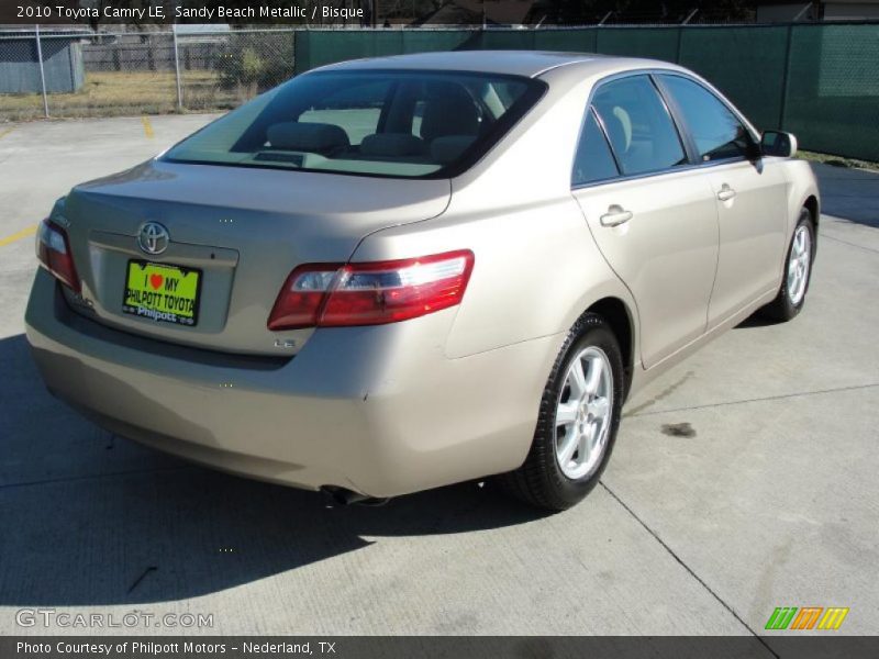 Sandy Beach Metallic / Bisque 2010 Toyota Camry LE
