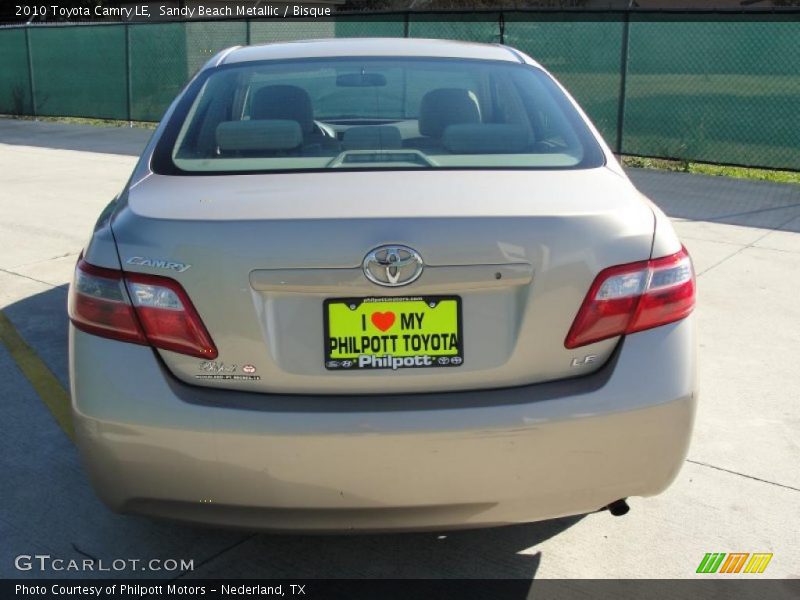 Sandy Beach Metallic / Bisque 2010 Toyota Camry LE