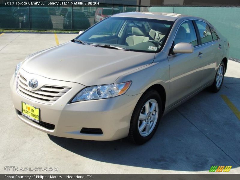 Sandy Beach Metallic / Bisque 2010 Toyota Camry LE