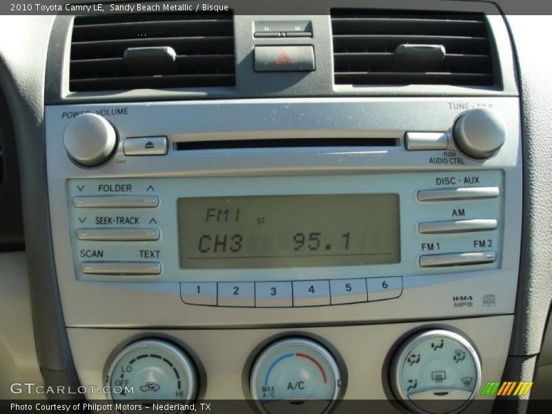 Sandy Beach Metallic / Bisque 2010 Toyota Camry LE