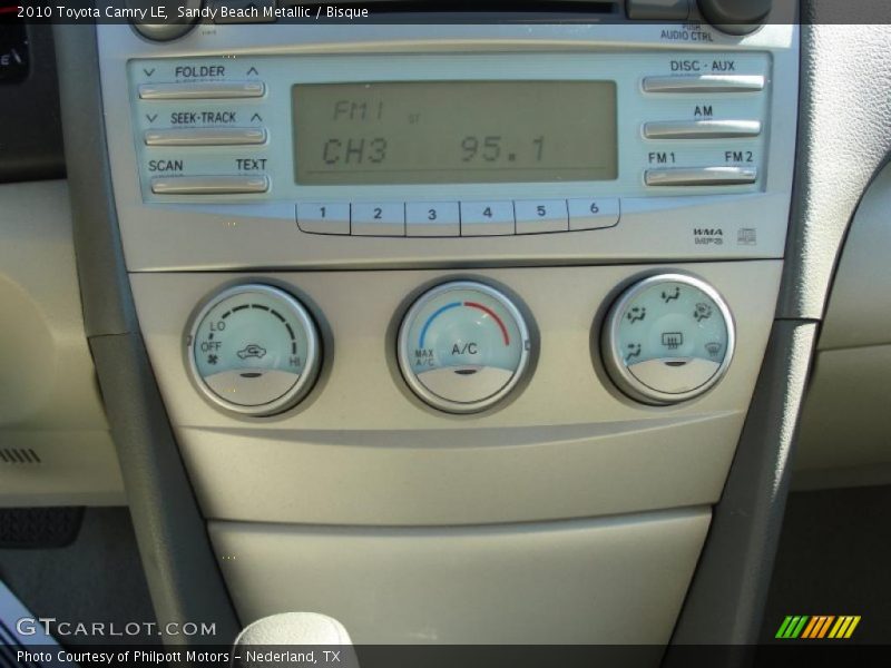 Sandy Beach Metallic / Bisque 2010 Toyota Camry LE