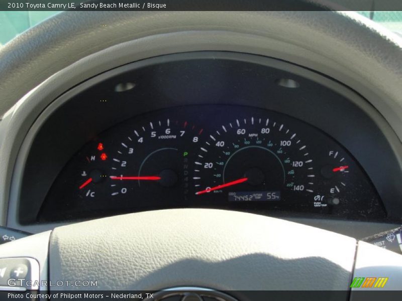 Sandy Beach Metallic / Bisque 2010 Toyota Camry LE