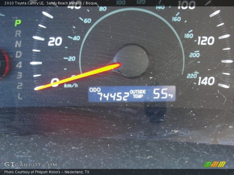 Sandy Beach Metallic / Bisque 2010 Toyota Camry LE