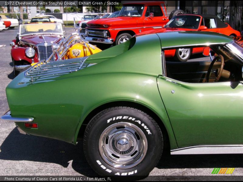 Elkhart Green / Saddle 1972 Chevrolet Corvette Stingray Coupe