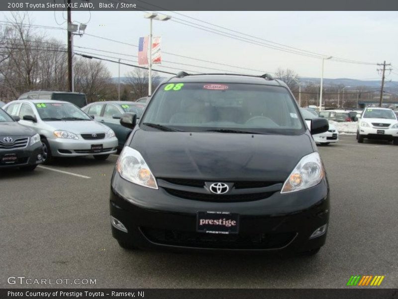 Black / Stone 2008 Toyota Sienna XLE AWD